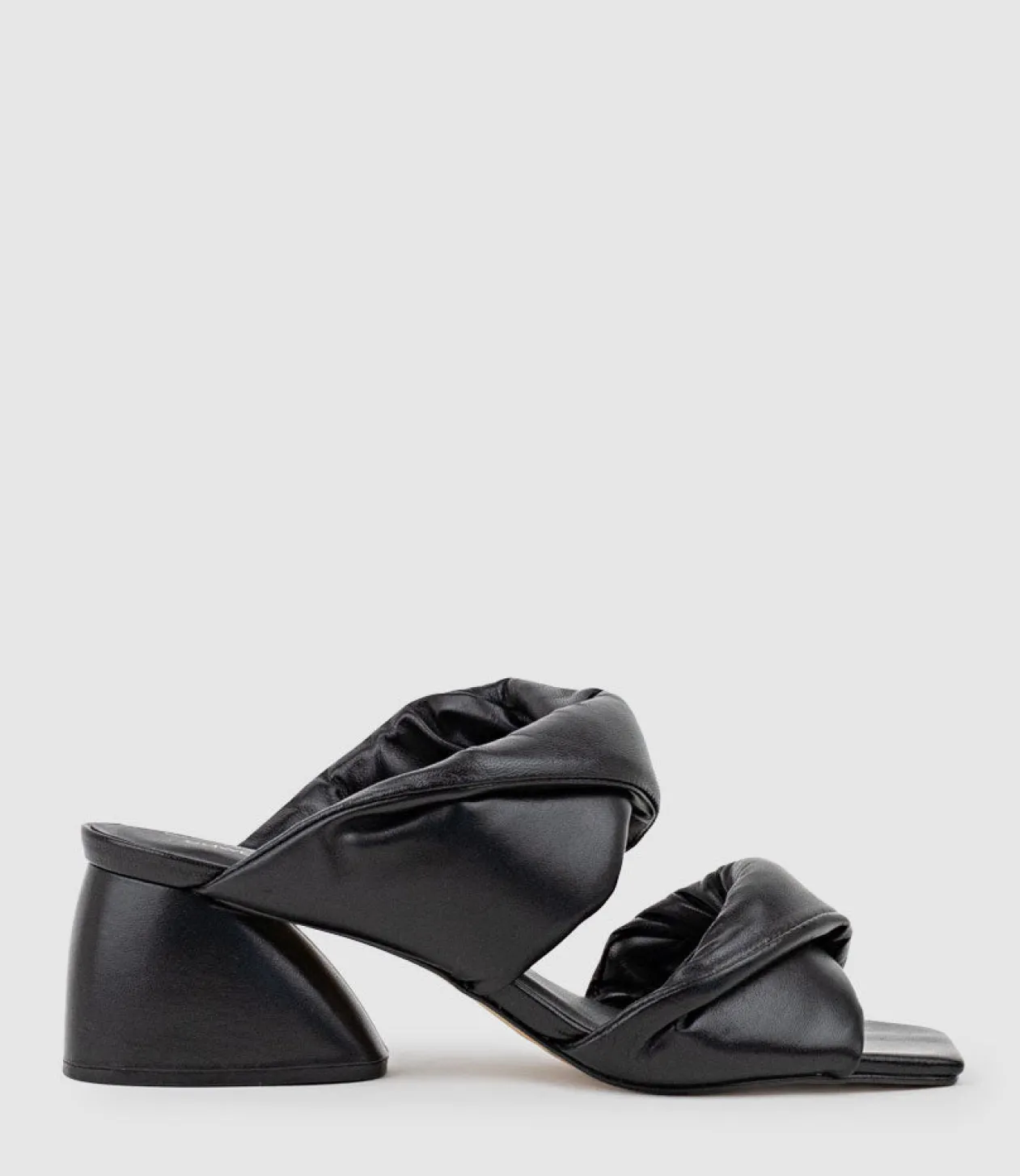 Imira55 Puffed Heel Slide In Black