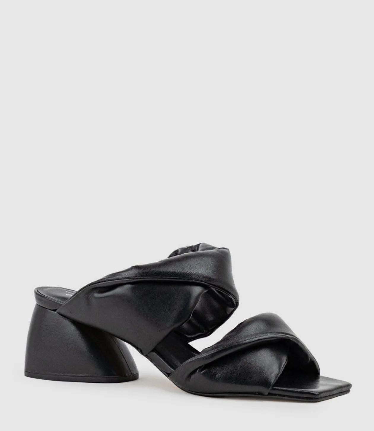 Imira55 Puffed Heel Slide In Black