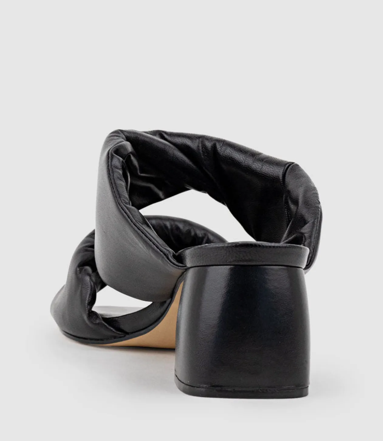 Imira55 Puffed Heel Slide In Black