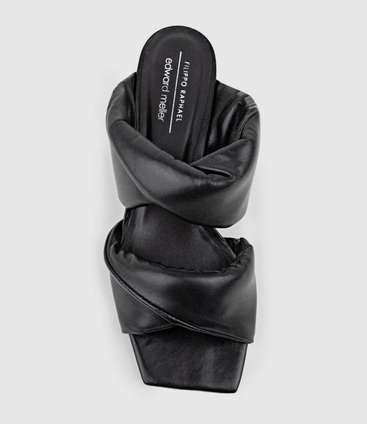 Imira55 Puffed Heel Slide In Black