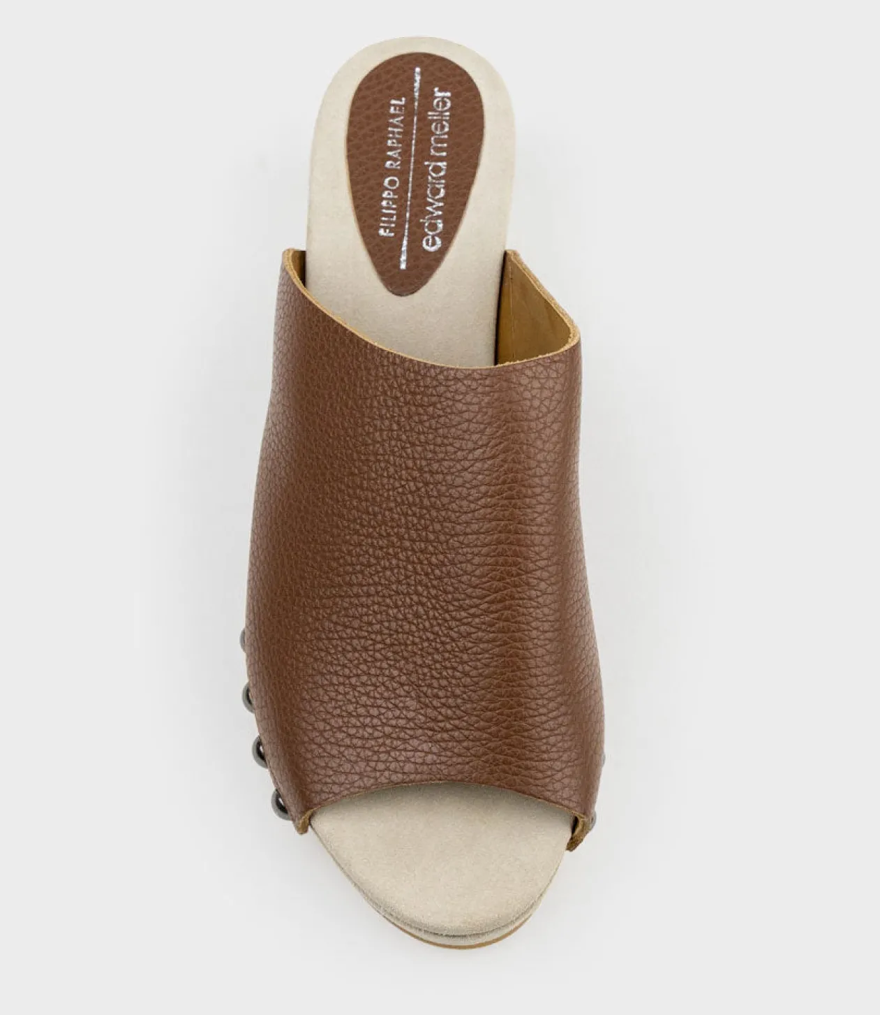Inara65 Studded Slide On Unit In Tan