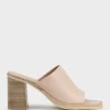 Inaya90 Block Heel Slide In Nude