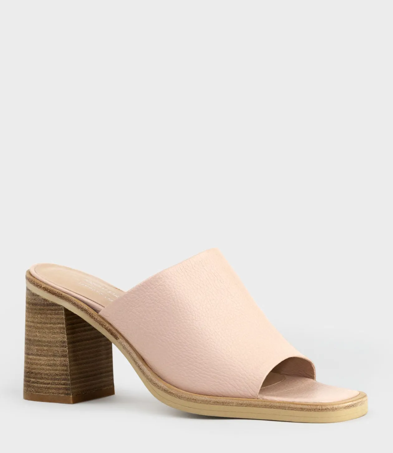 Inaya90 Block Heel Slide In Nude