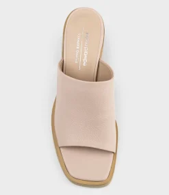 Inaya90 Block Heel Slide In Nude