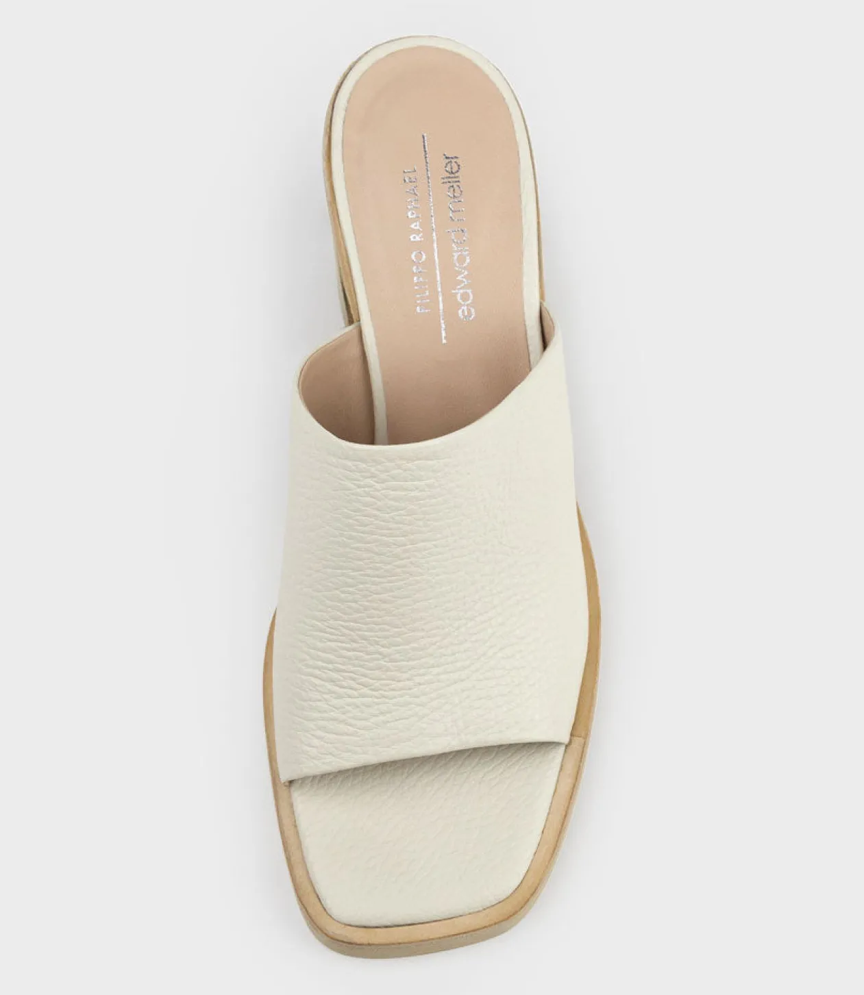 Inaya90 Block Heel Slide In Offwhite