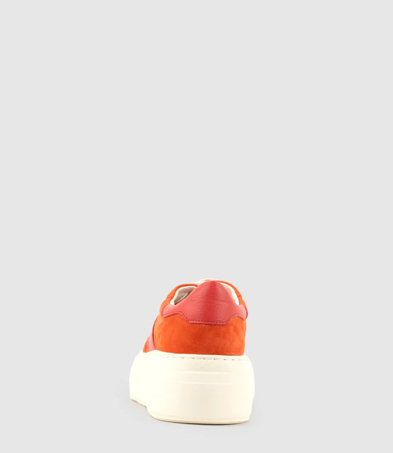 Jasper Retro Platform Sneaker In Orange Combo