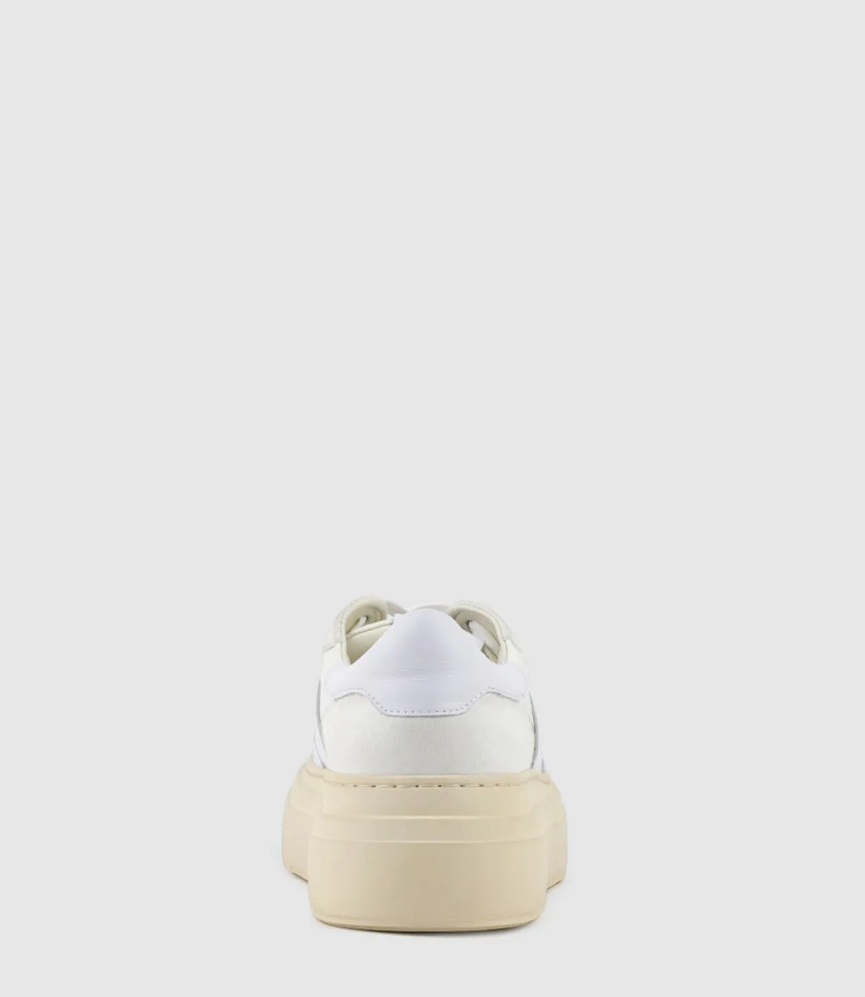 Jasper Retro Platform Sneaker In White
