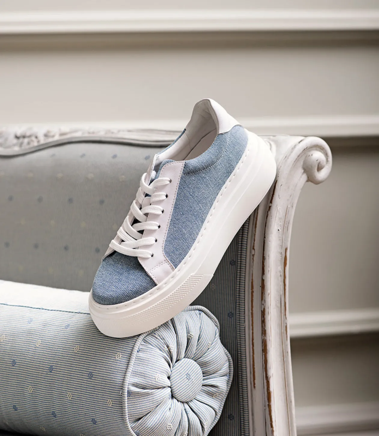 Jayce Platform Sneaker In Denim