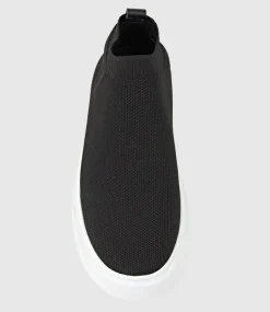 Jemma Pull On Stretch Sneaker In Black
