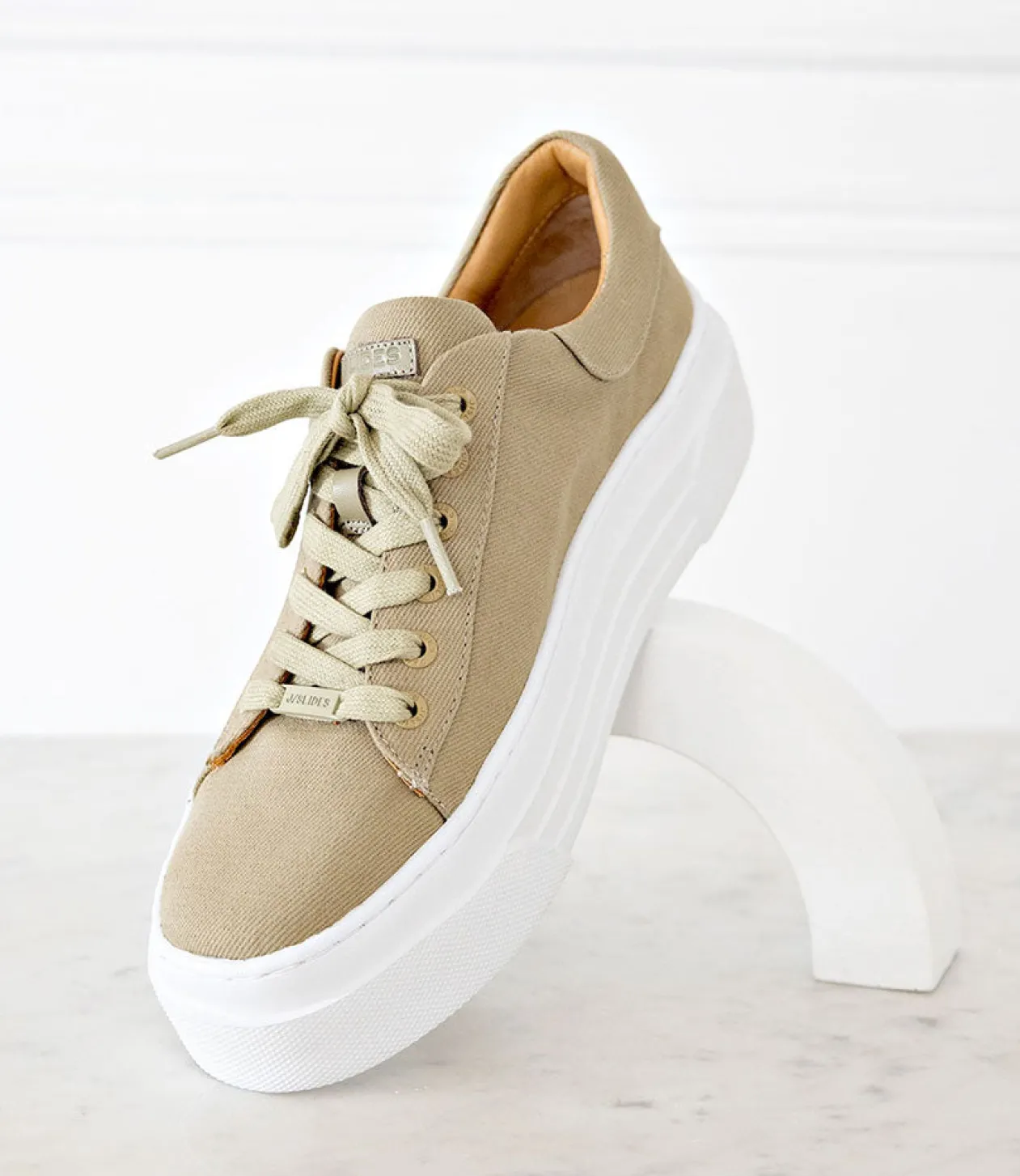 Jody Chunky Sole Canvas Sneaker In Olive