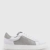 Justice Sneaker With Panel In Silver Ritz
