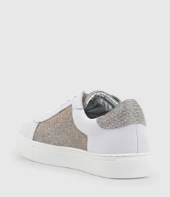 Justice Sneaker With Panel In Silver Ritz