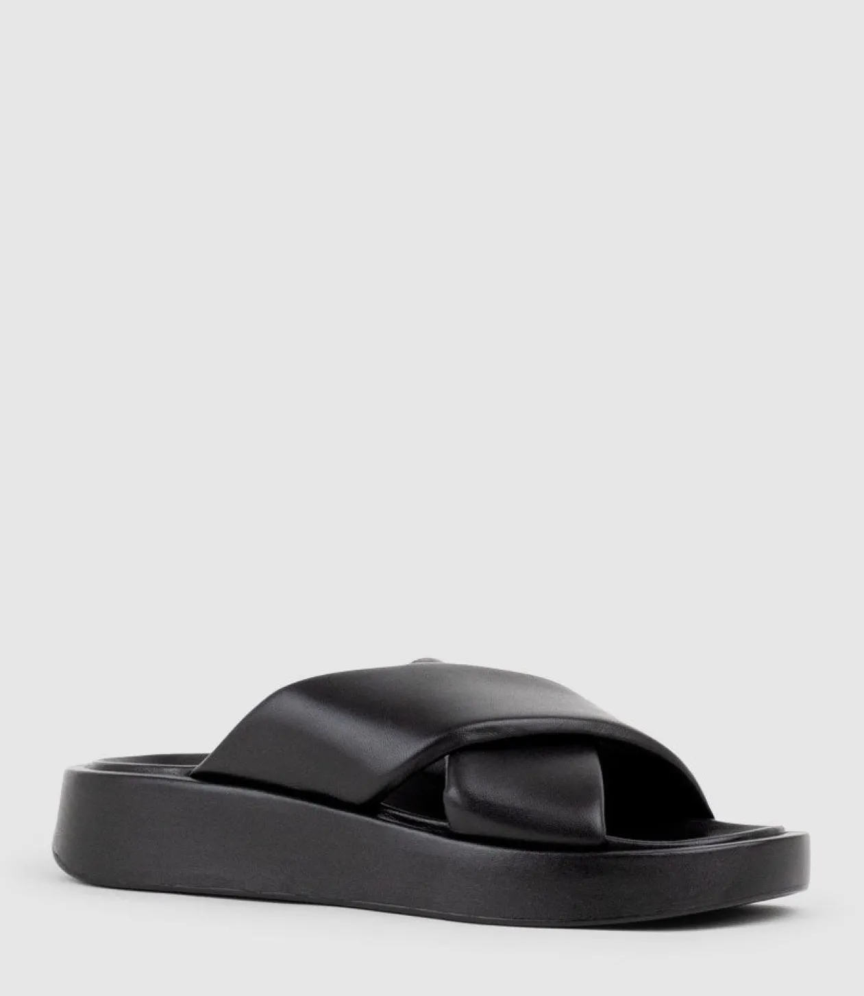 Kamir Crossover Slide On Chunky Unit In Black
