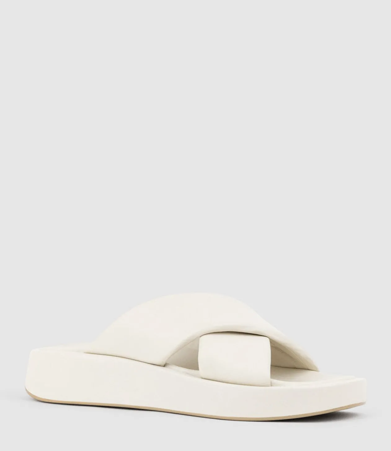 Kamir Crossover Slide On Chunky Unit In Cream