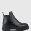 Kash Hidden Gusset Ankle Boot In Black