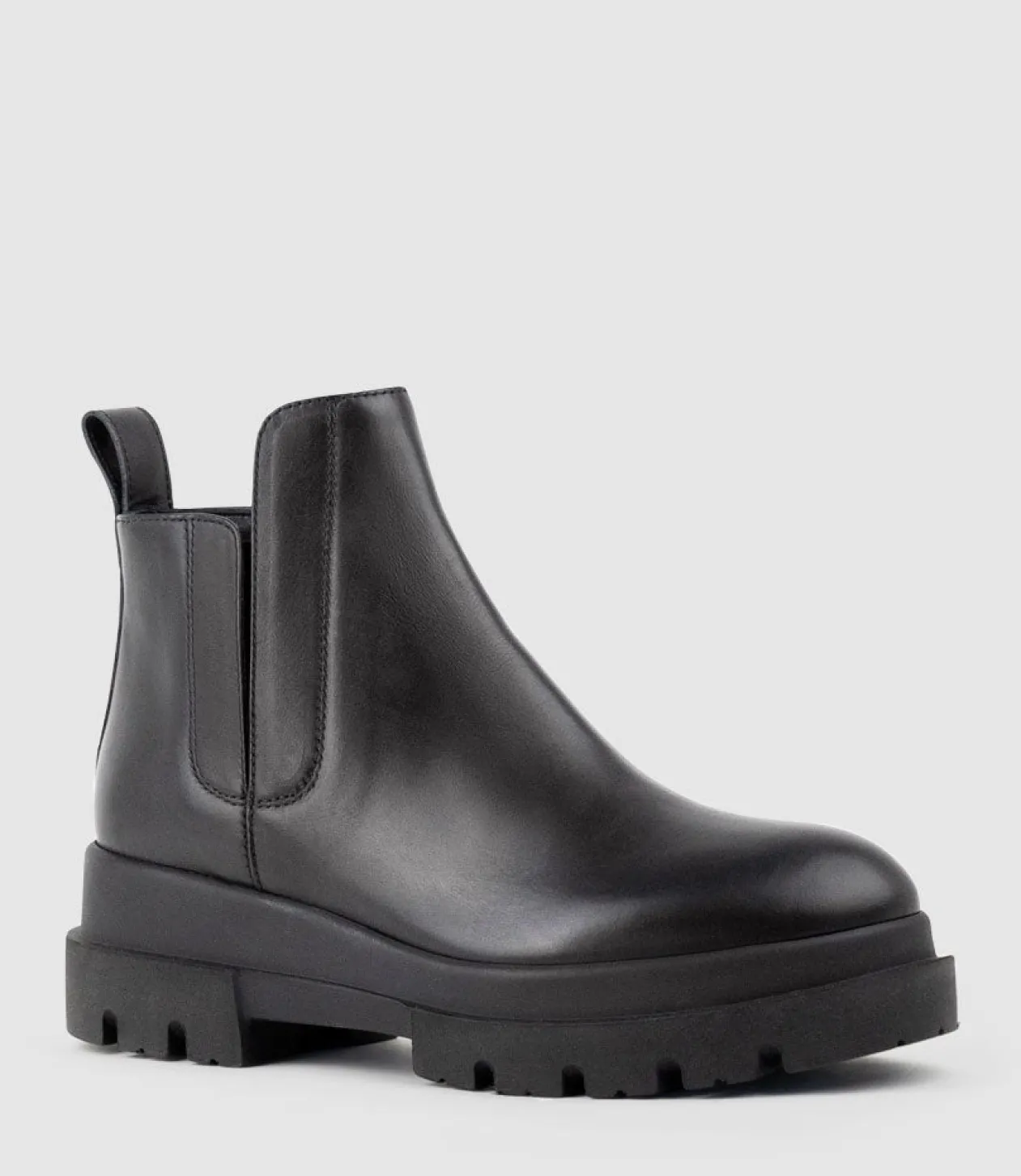 Kash Hidden Gusset Ankle Boot In Black