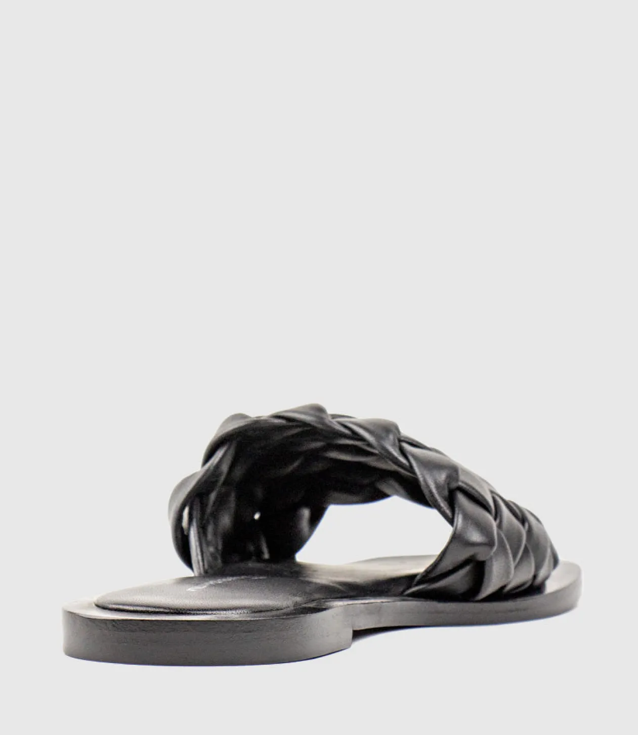 Keira Woven Simple Slide In Black