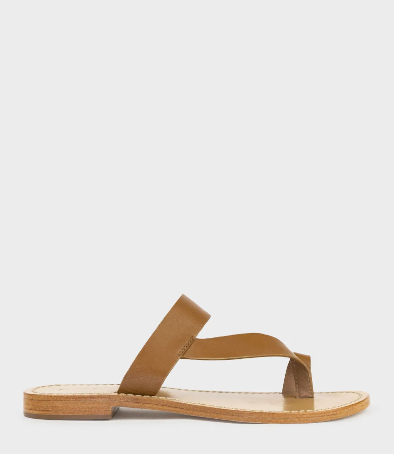Kirabee Toe Thong Slide In Tan