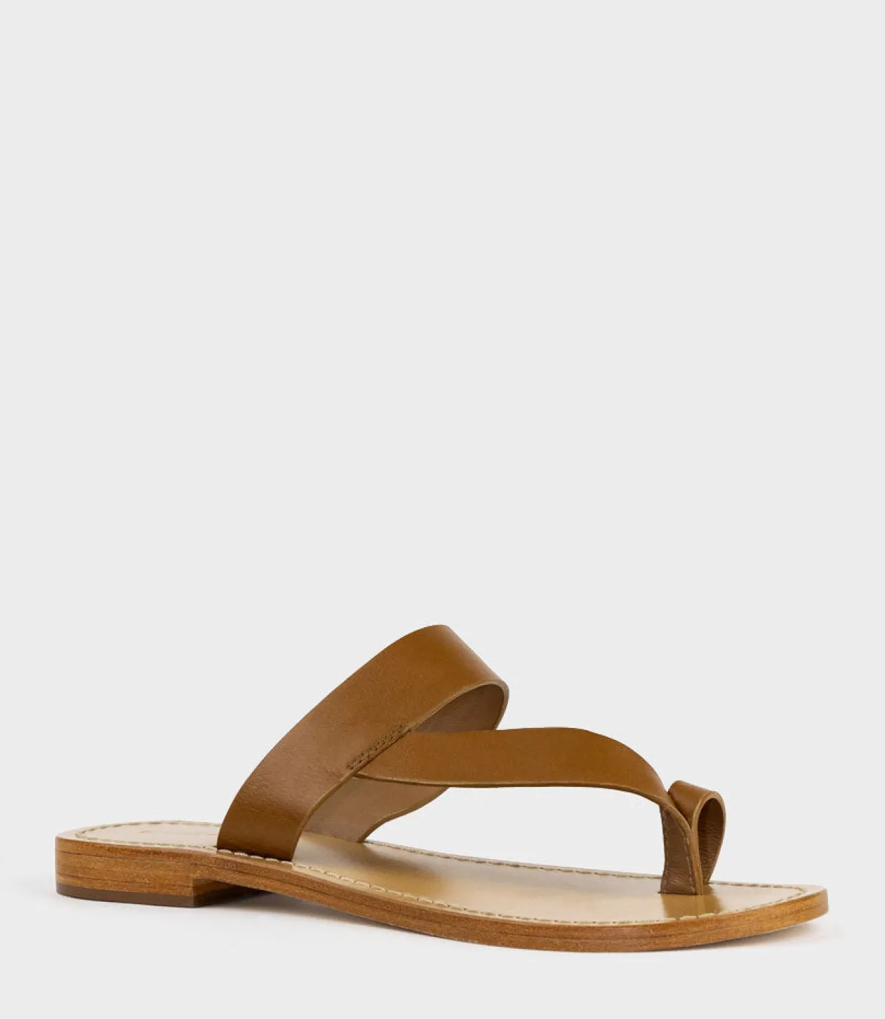 Kirabee Toe Thong Slide In Tan