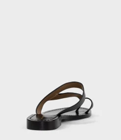 Kirabee Toe Thong Slide In Black