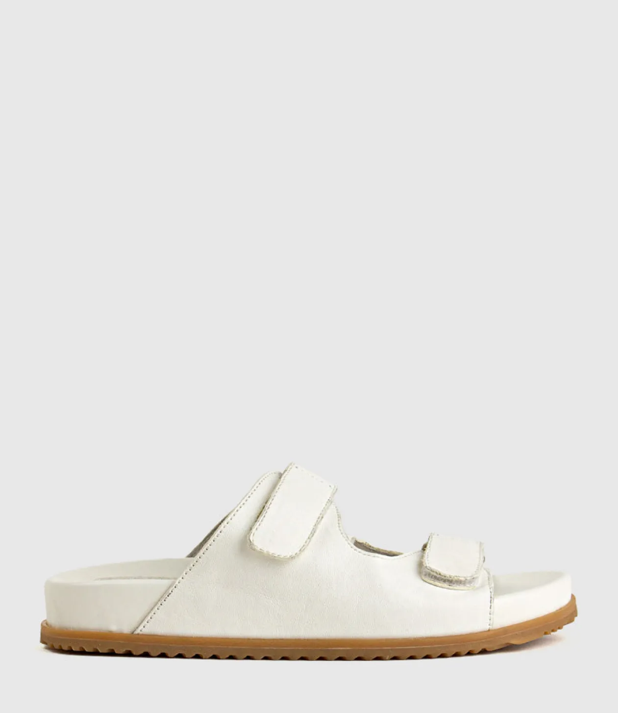 Kylo Two Strap Slide On Footbed In Offwhite