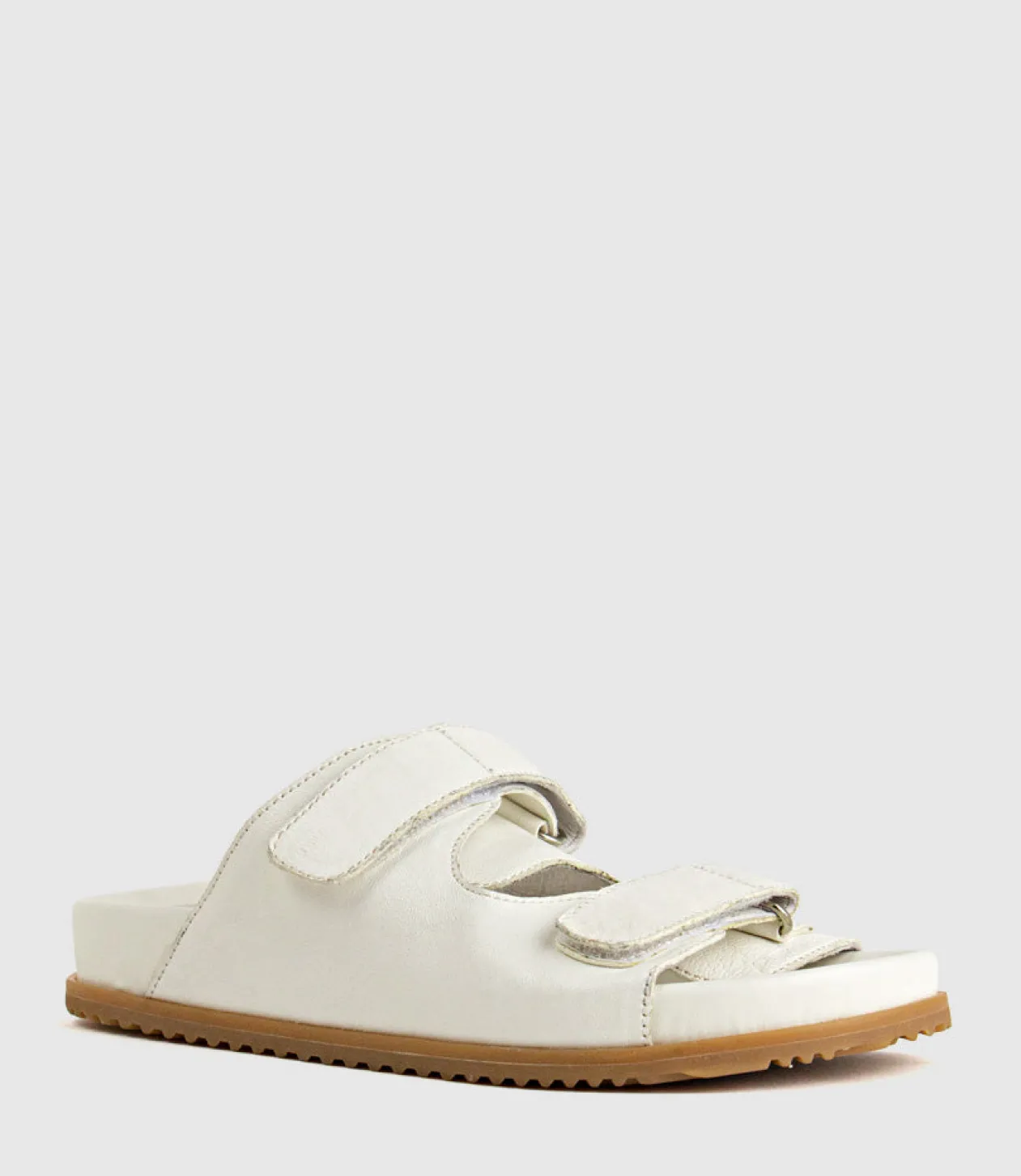 Kylo Two Strap Slide On Footbed In Offwhite