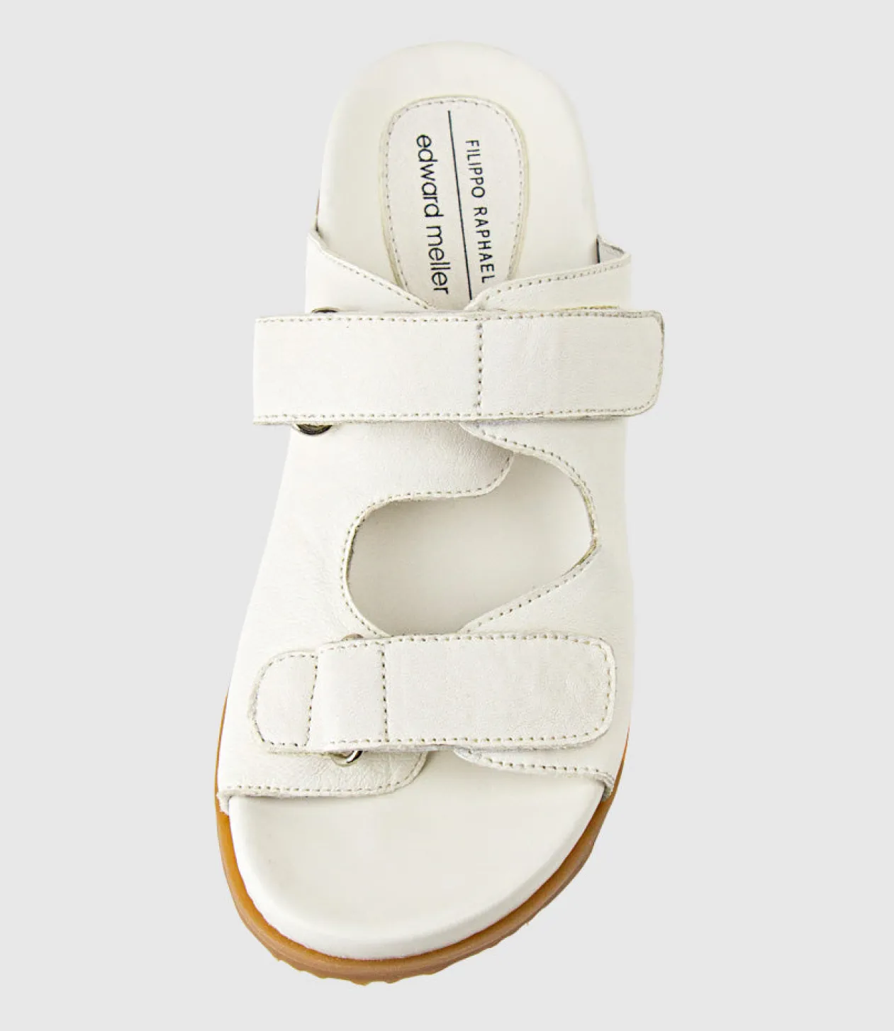 Kylo Two Strap Slide On Footbed In Offwhite