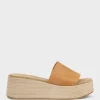 Levon Slide On Wedge In Tan