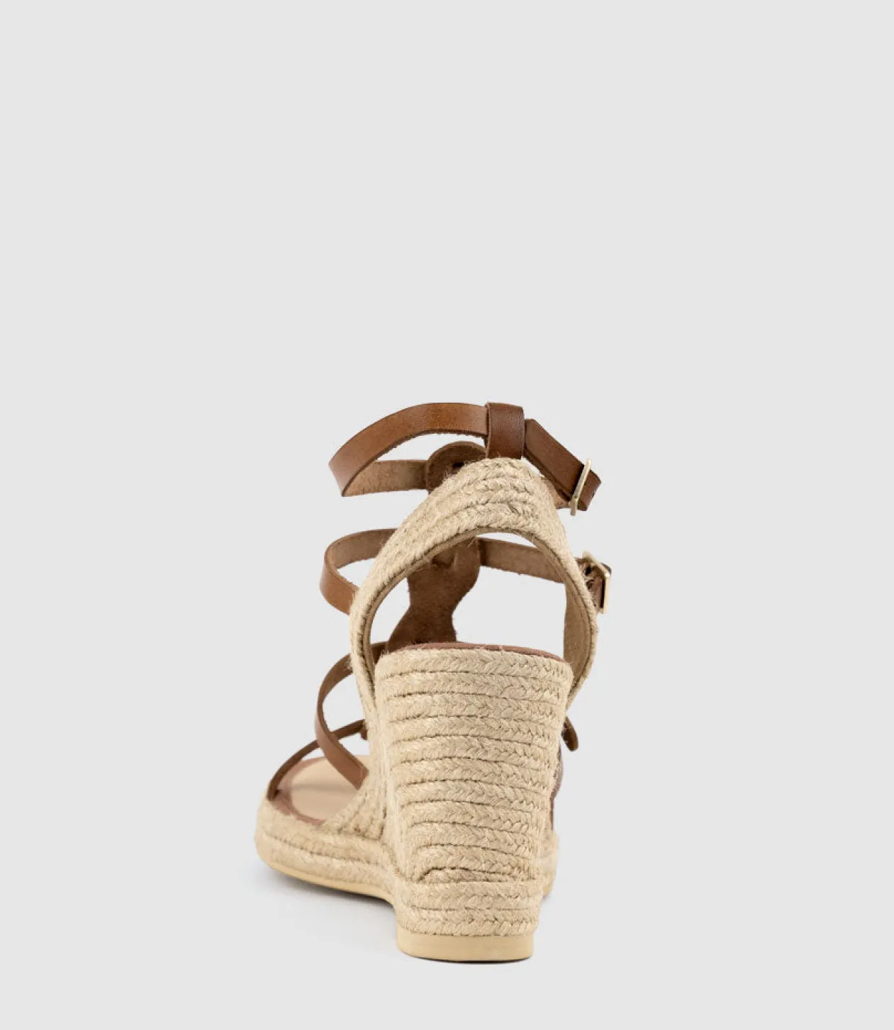 Marcelle Multi Buckle Espadrille In Tan