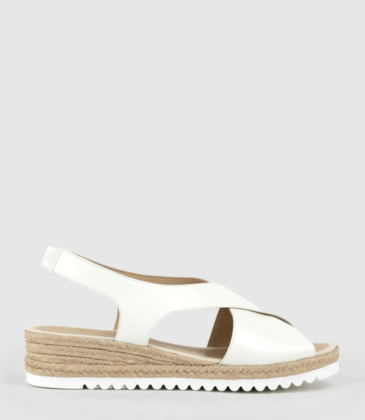 Merinda Crossover Sandal Espadrille In Offwhite