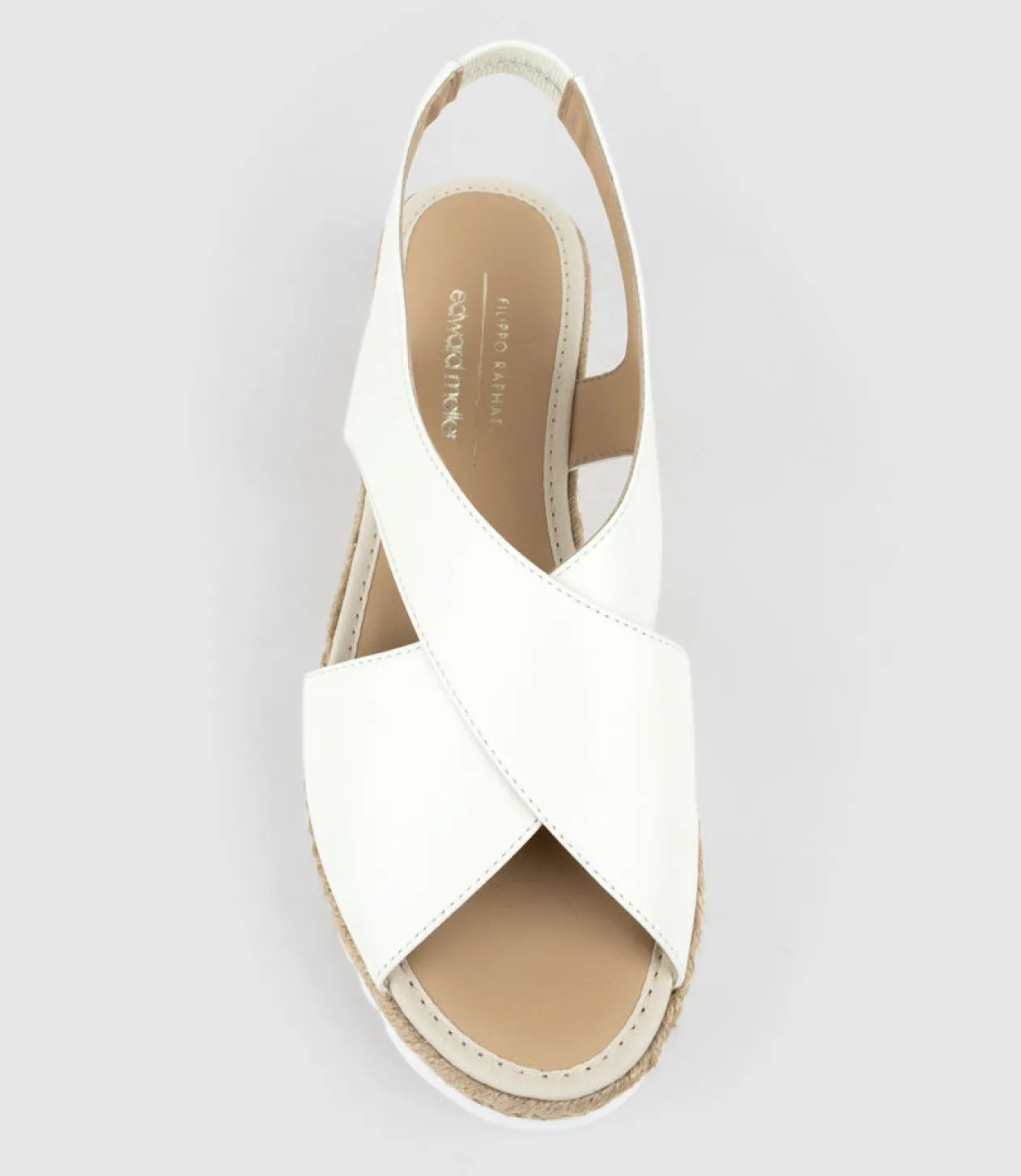 Merinda Crossover Sandal Espadrille In Offwhite