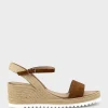 Mylo Single Strap Espadrille In Tan Suede