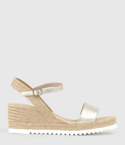 Mylo Single Strap Espadrille In Platino