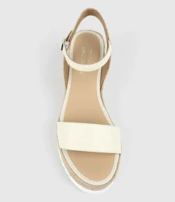 Mylo Single Strap Espadrille In Offwhite