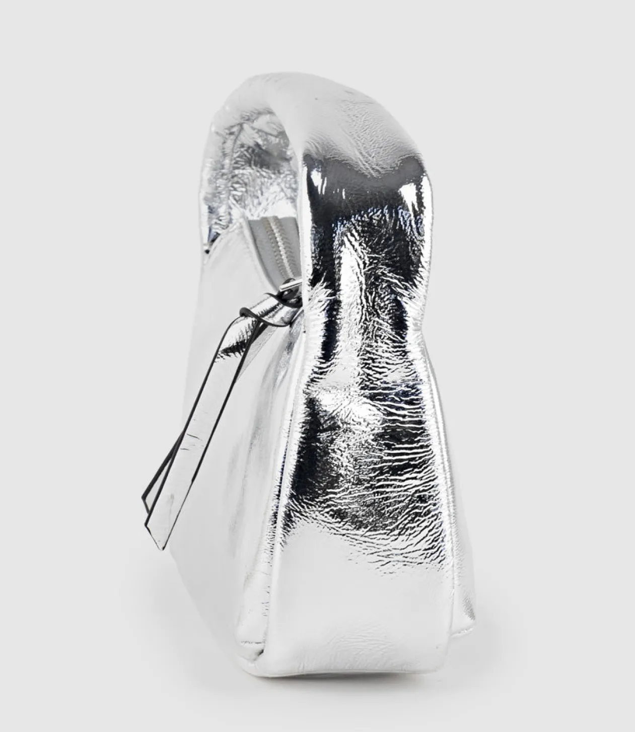 Nara Small Soft Bag In Silver Crush