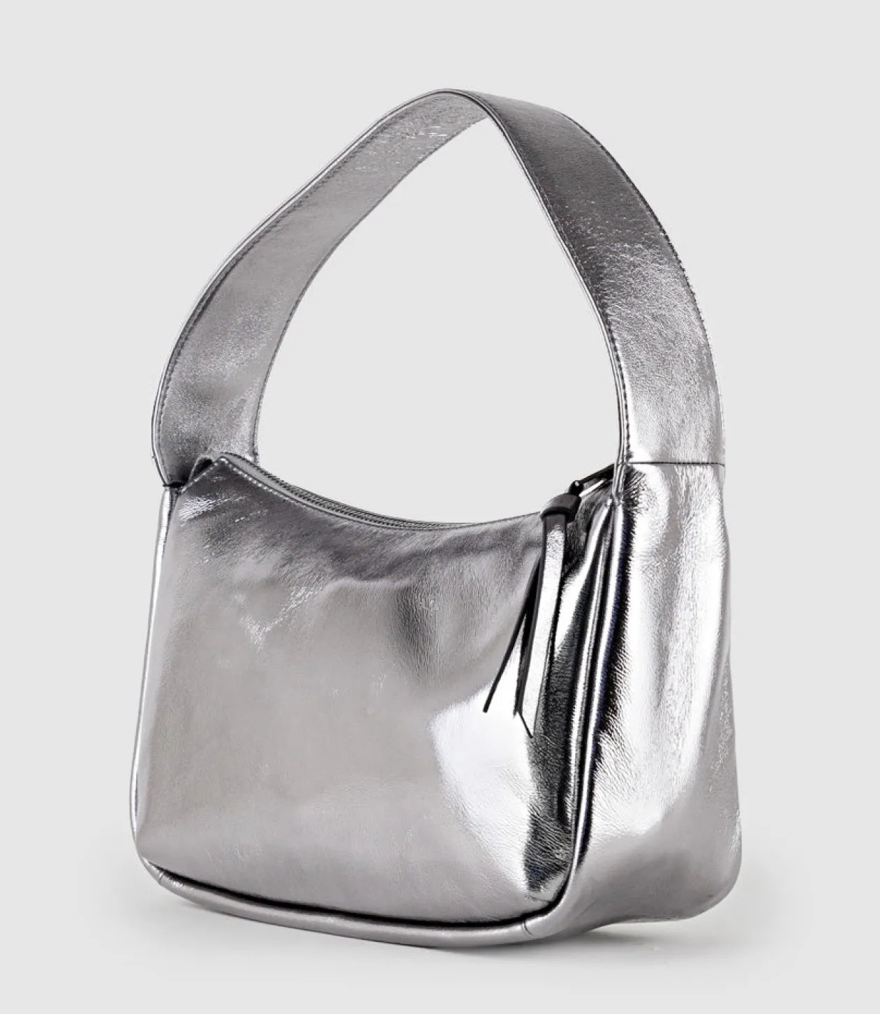 Narina Large Soft Bag In Pewter Crush