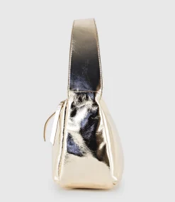 Narina Large Soft Bag In Gold Crush