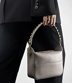 Natania Small Box Bag In Taupe