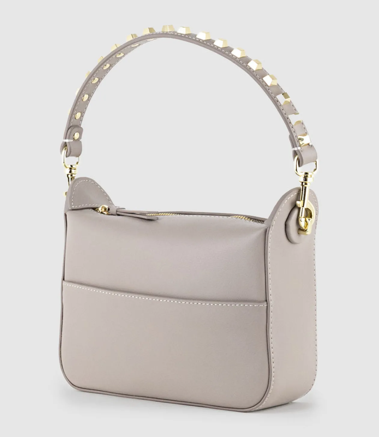 Natania Small Box Bag In Taupe