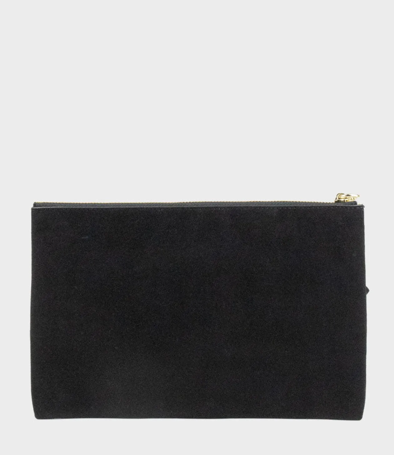 Nereli Oversized Clutch In Black Suede