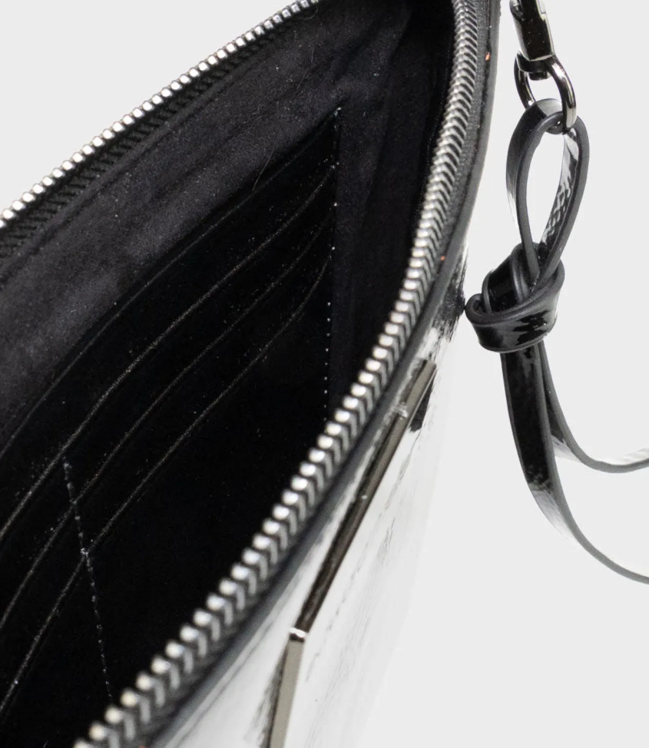 Nereli Oversized Clutch In Black Suede