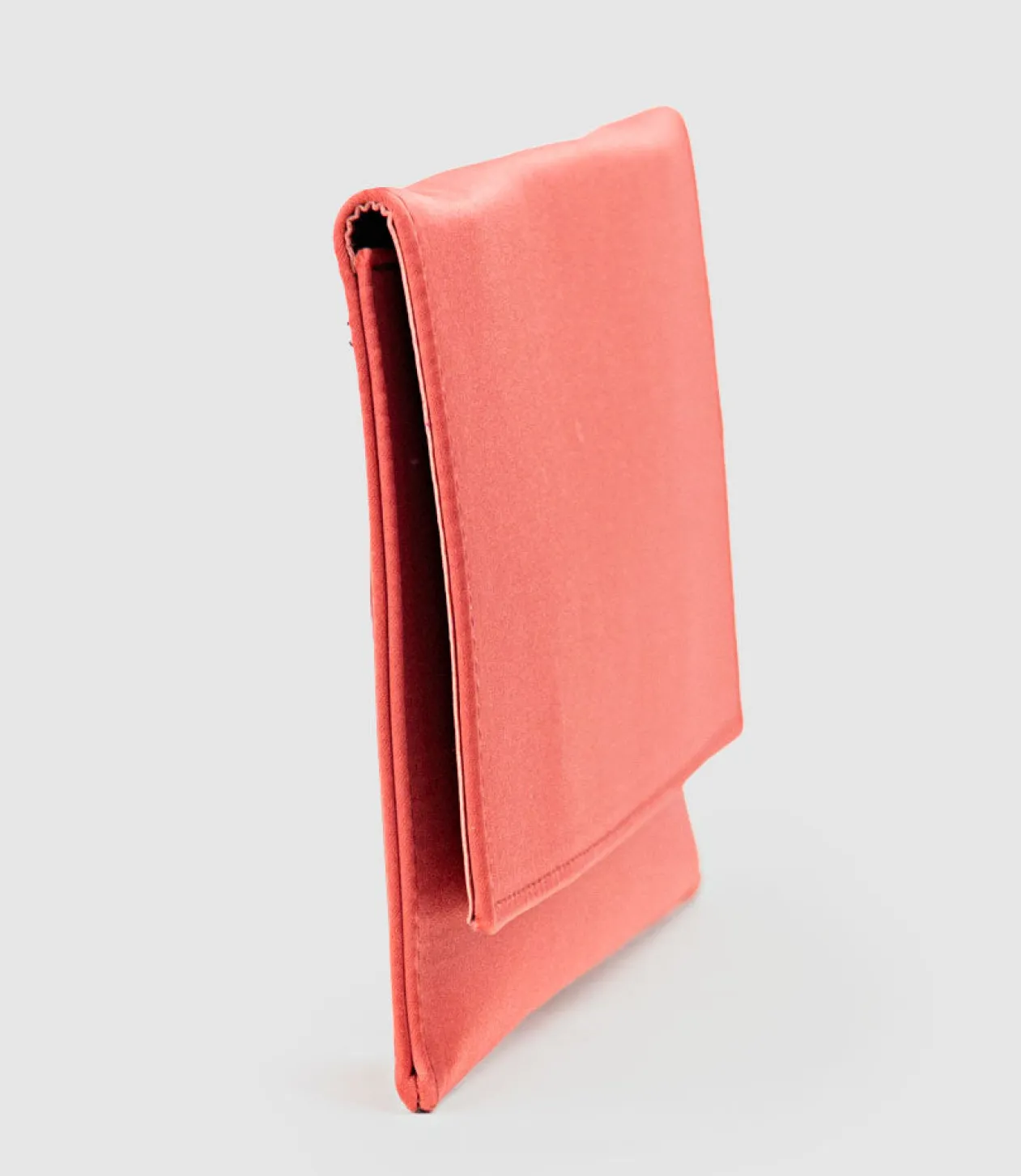 Neve Envelope Clutch In Red Satin