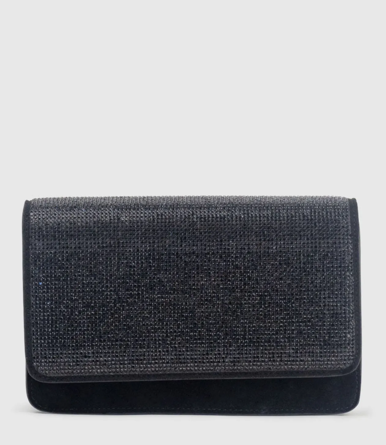 Nya Structured Crossbody Bag In Black Crystal