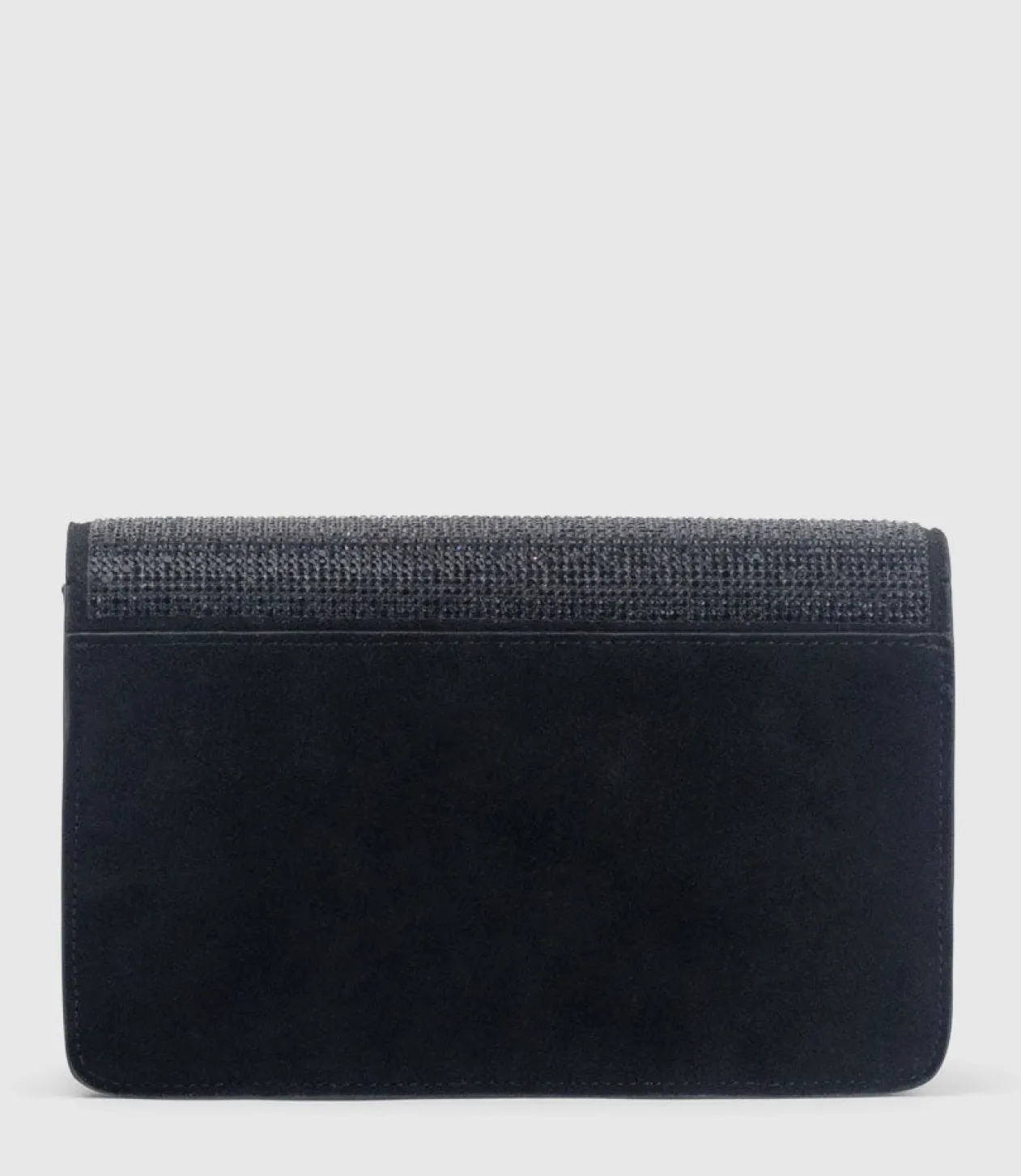 Nya Structured Crossbody Bag In Black Crystal