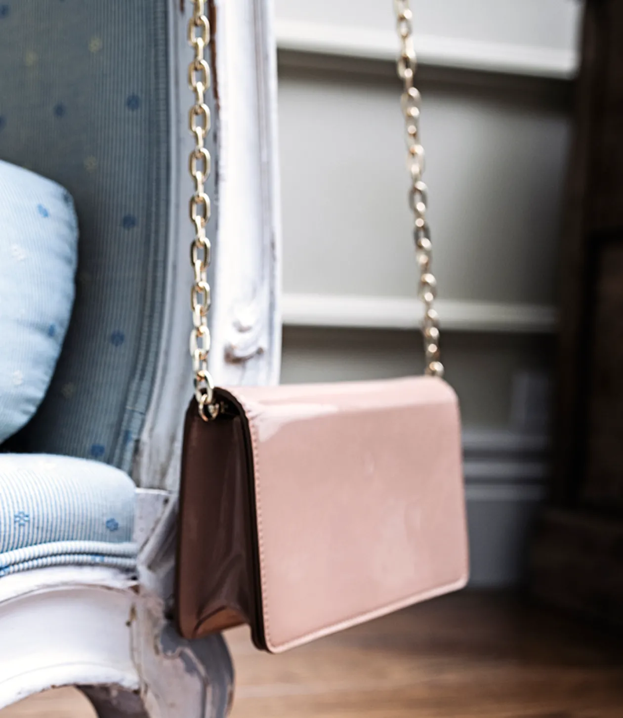 Nyx Evening Bag In Nude Patent