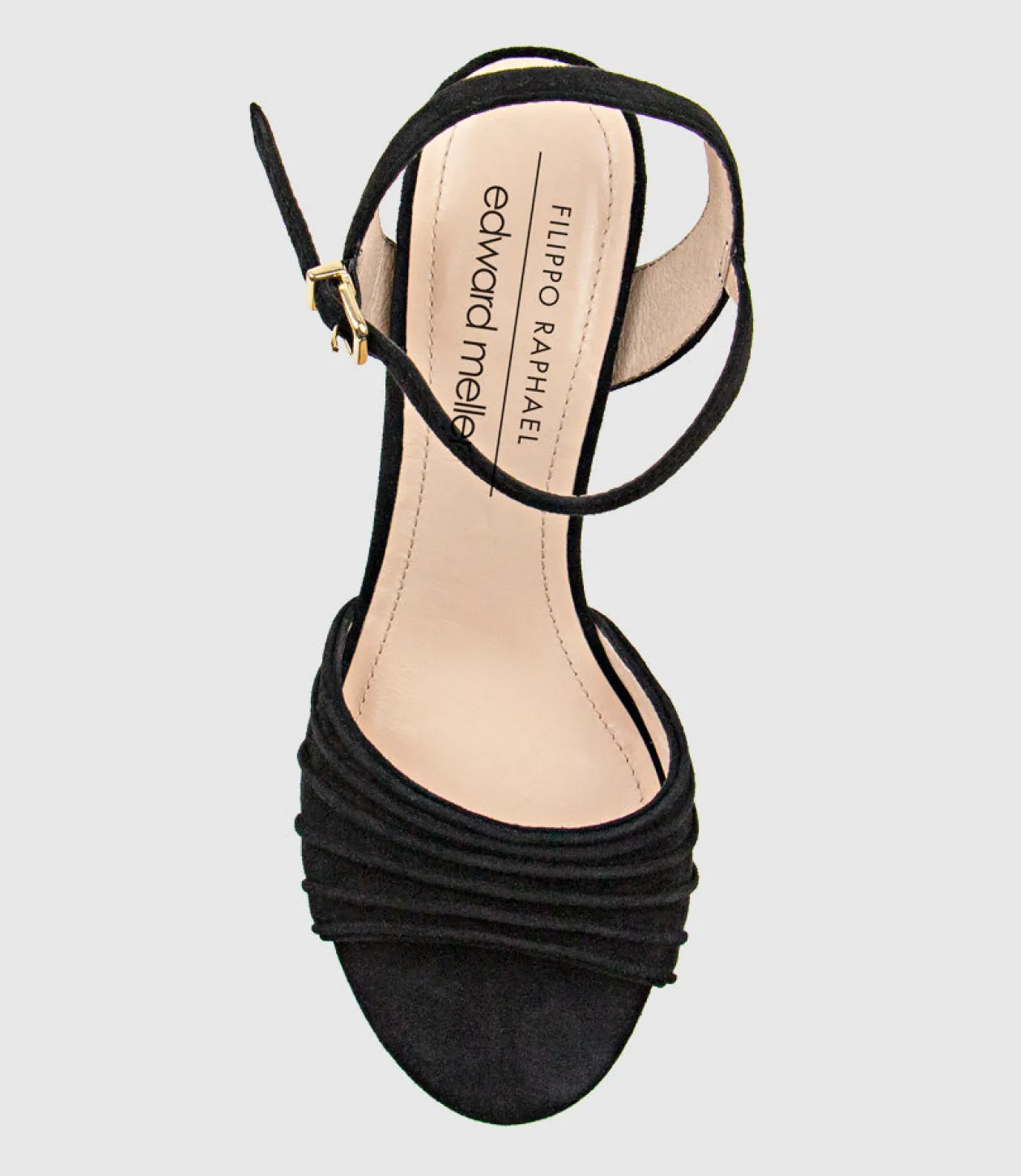 Regal125 Extra High Platform Sandal In Black Suede