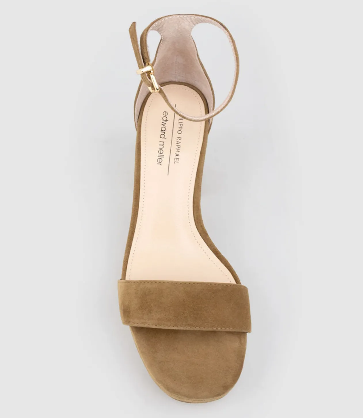 Resdin80 Single Strap Platform Sandal In Tawny Suede