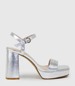 Rialto95 Banded Strap Platform Sandal In Silver