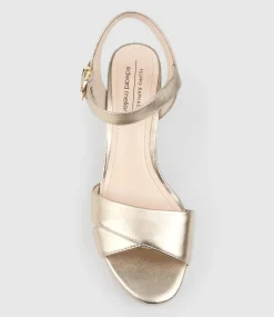 Rowan80 Asymmetrical Platform Sandal In Rosegold