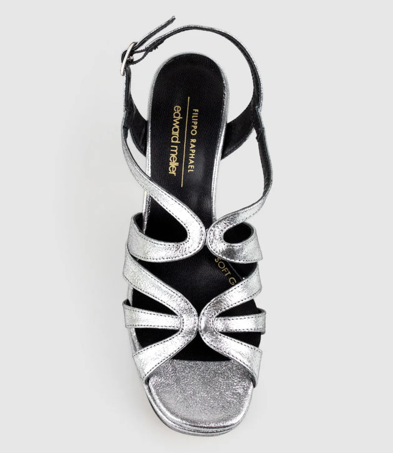 Rylla115 Caged Platform Sandal In Silver